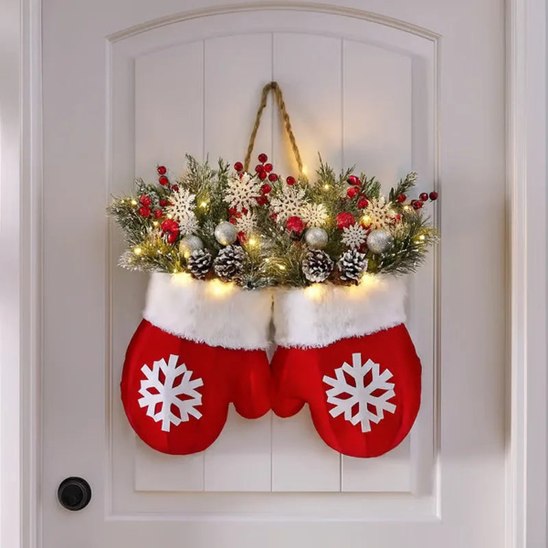 Christmas Mittens Door Decoration