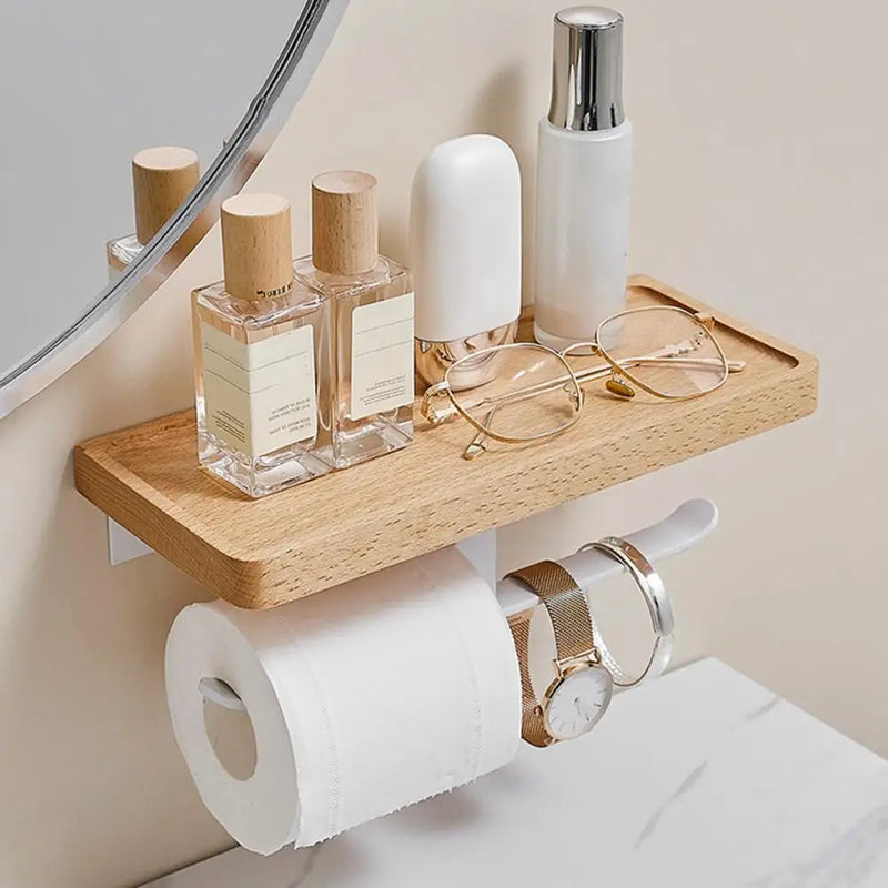 Bathroom Toilet Paper Holder and Shelf