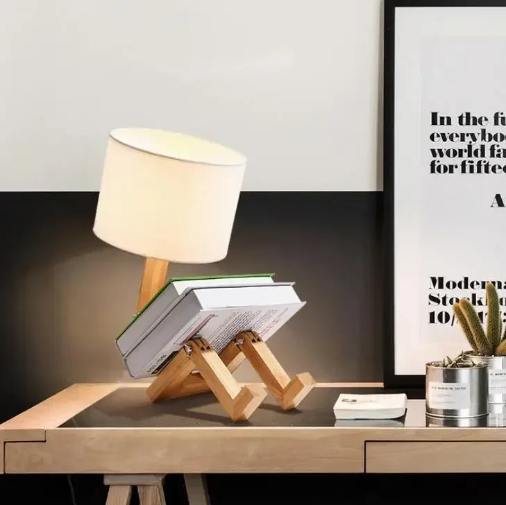 Creative Bookstand Lamp for Bedside Table