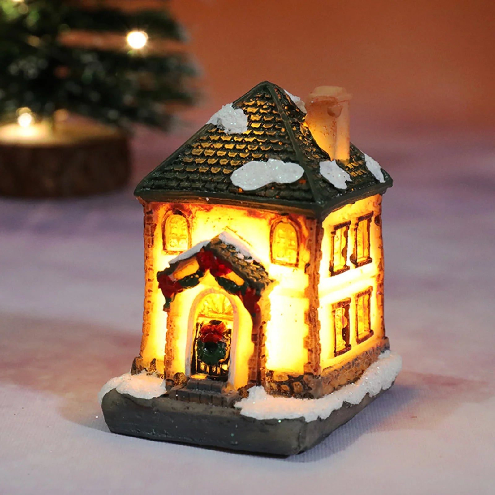 Light-Up Christmas House Decoration