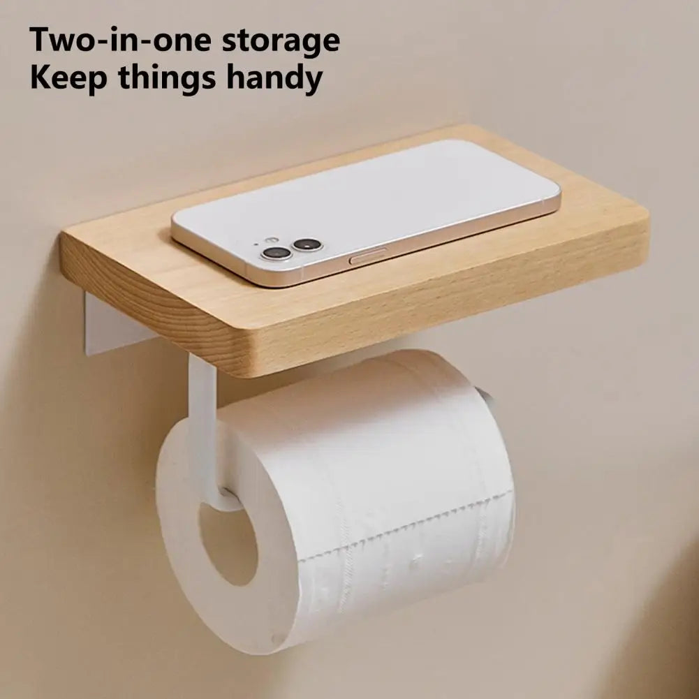 Bathroom Toilet Paper Holder and Shelf