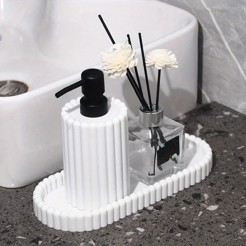 Bathroom Soap Dispenser and Toiletry Holder