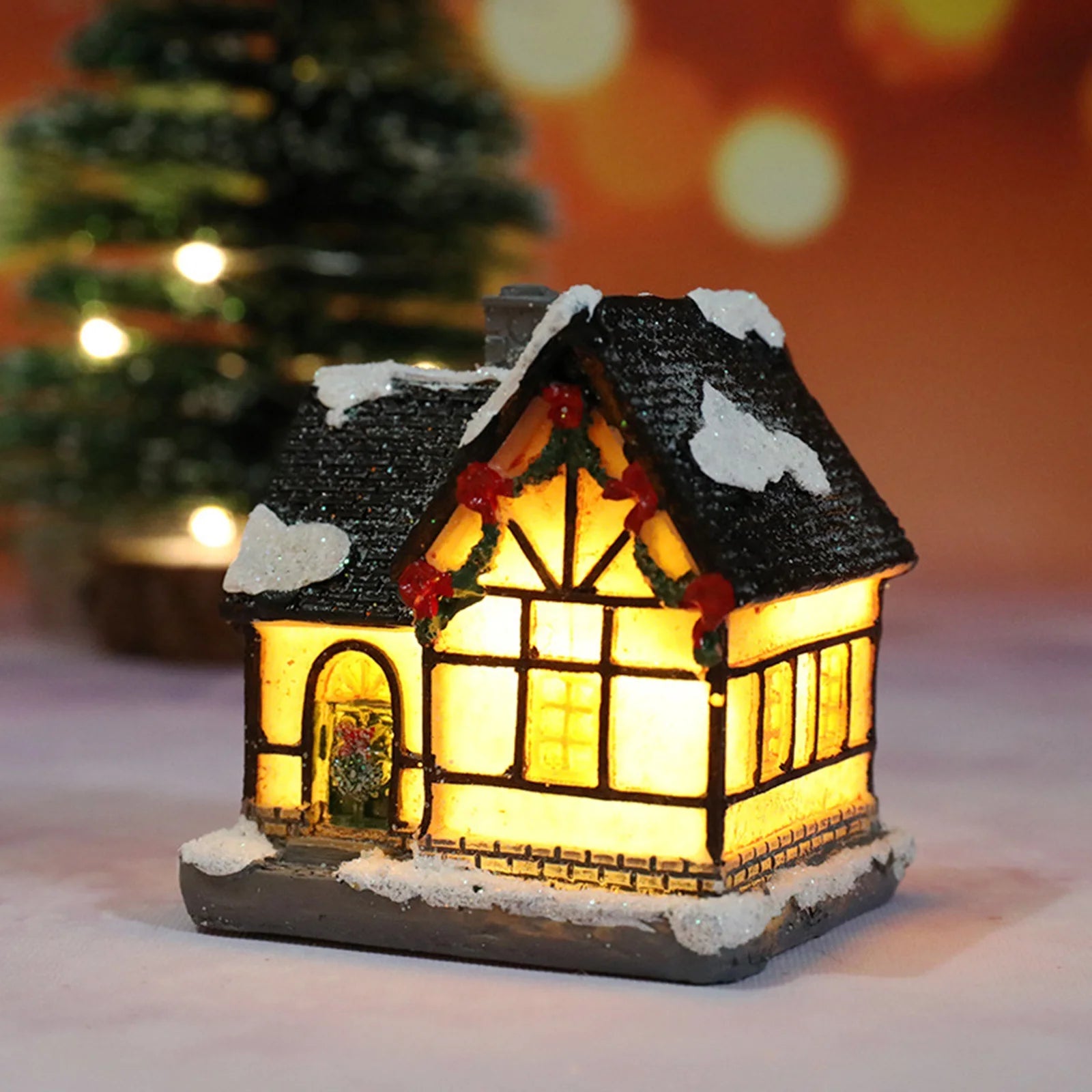 Light-Up Christmas House Decoration