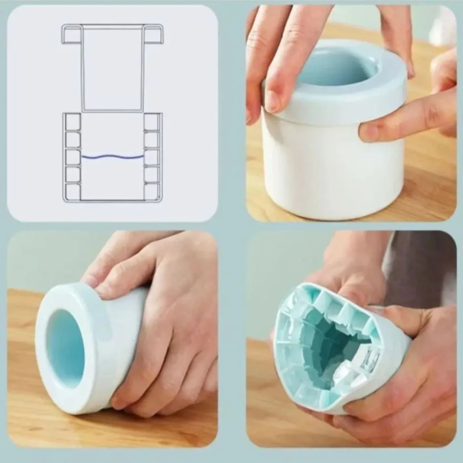 Silicone Ice Cube Mold